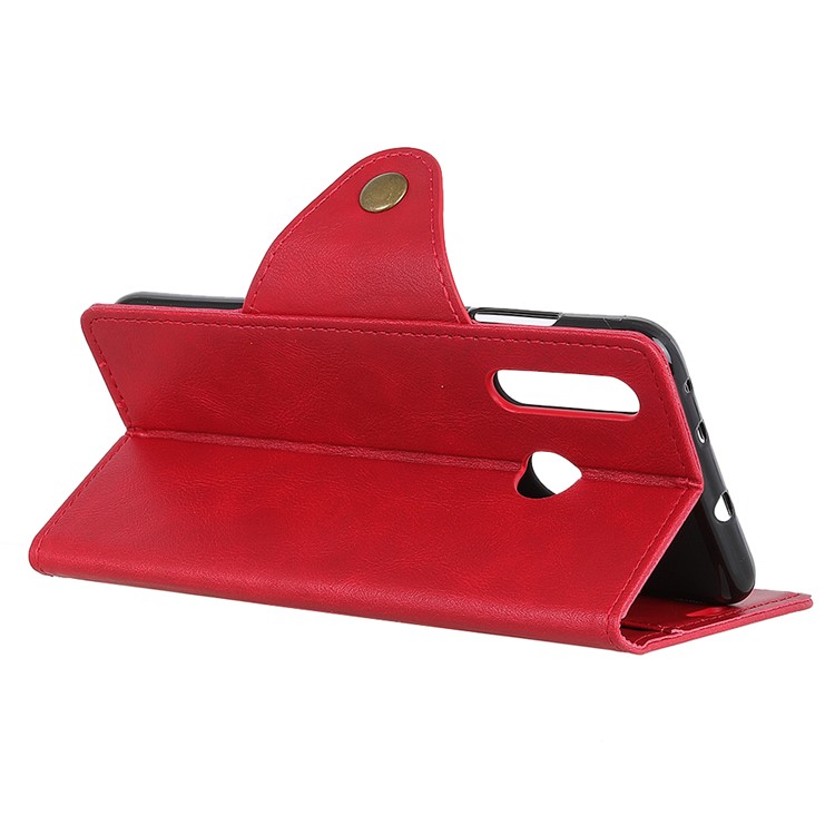PU Leather Wallet Stand Mobile Case for Huawei P Smart Z / Y9 Prime 2019 - Red-11