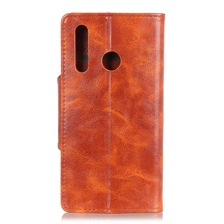 Textured PU Leather Wallet Stand Phone Case for Huawei P Smart Z / Y9 Prime 2019 - Orange-8