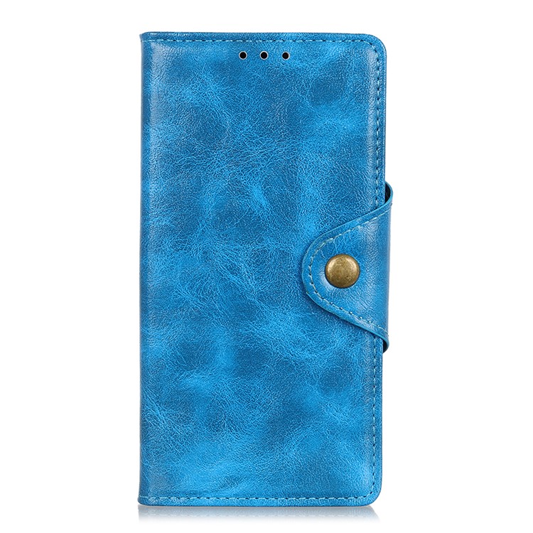 Textured PU Leather Wallet Stand Phone Case for Huawei P Smart Z / Y9 Prime 2019 - Blue-4