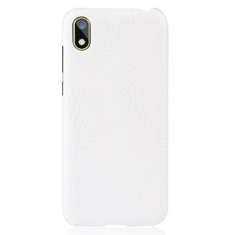 Crocodile Skin PU Leather Coated PC Case for Huawei Y5 (2019) / Honor 8S - White-2