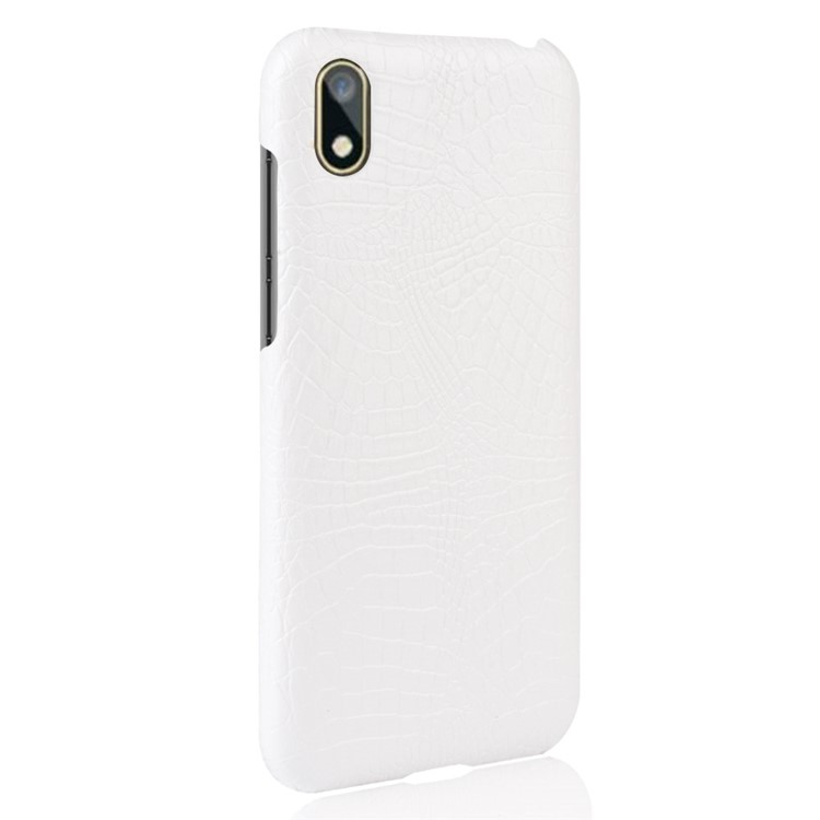 Crocodile Skin PU Leather Coated PC Case for Huawei Y5 (2019) / Honor 8S - White-3