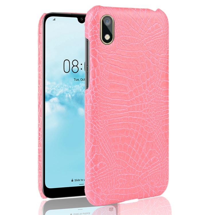 Crocodile Skin PU Leather Coated PC Case for Huawei Y5 (2019) / Honor 8S - Pink-1