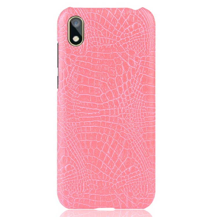 Crocodile Skin PU Leather Coated PC Case for Huawei Y5 (2019) / Honor 8S - Pink-2