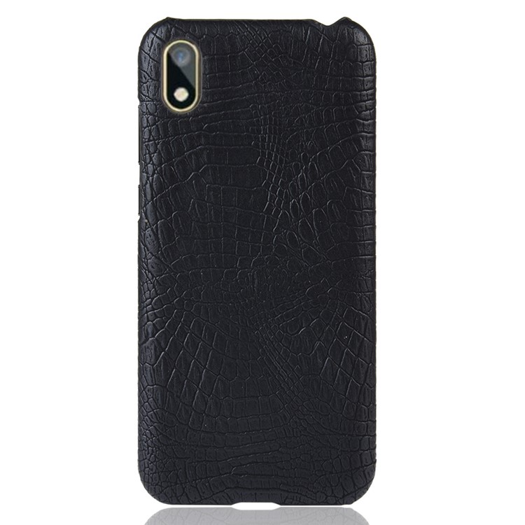Crocodile Skin PU Leather Coated PC Case for Huawei Y5 (2019) / Honor 8S - Black-2