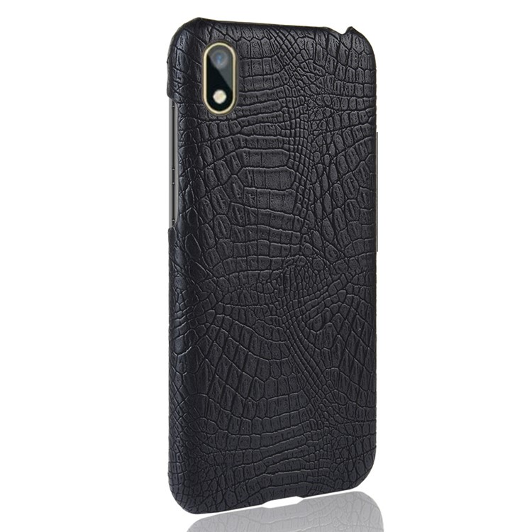 Crocodile Skin PU Leather Coated PC Case for Huawei Y5 (2019) / Honor 8S - Black-3