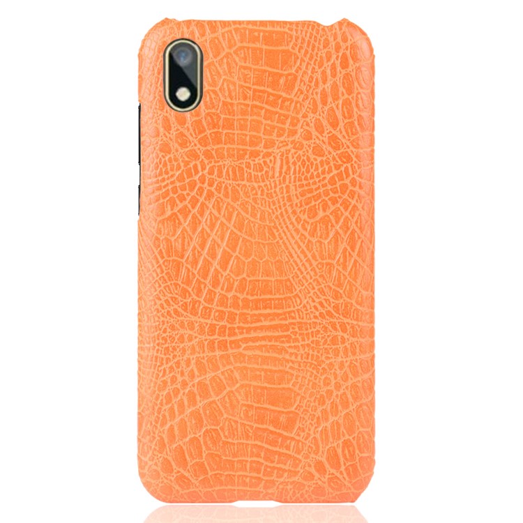 Crocodile Skin PU Leather Coated PC Case for Huawei Y5 (2019) / Honor 8S - Orange-2