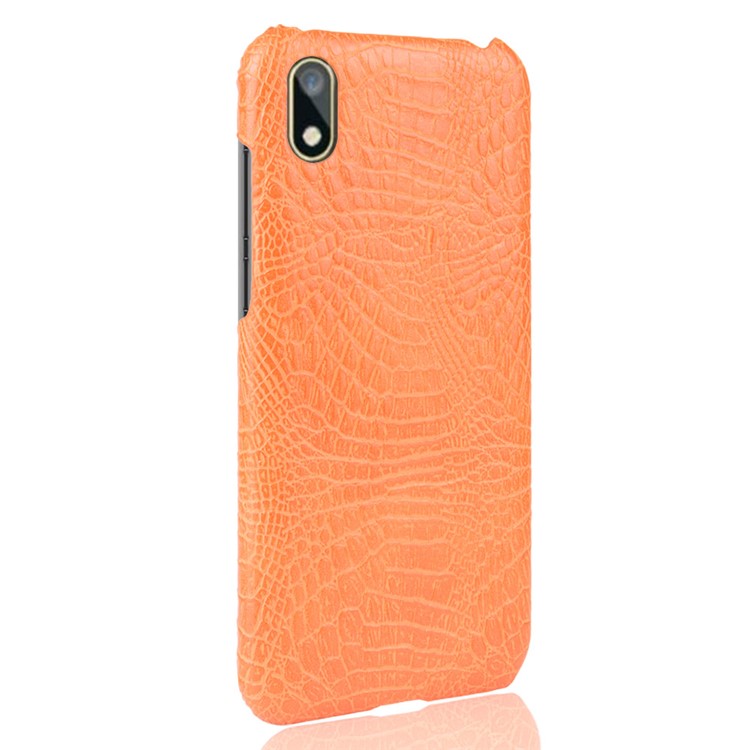 Crocodile Skin PU Leather Coated PC Case for Huawei Y5 (2019) / Honor 8S - Orange-3