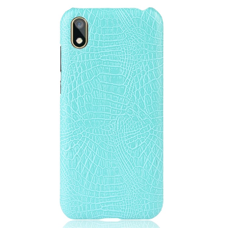 Crocodile Skin PU Leather Coated PC Case for Huawei Y5 (2019) / Honor 8S - Baby Blue-2