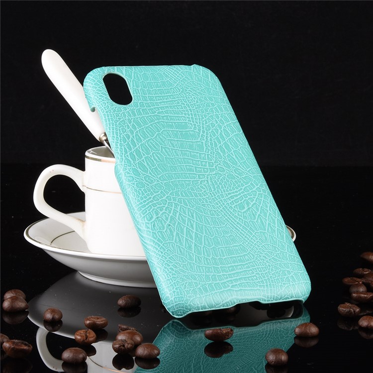 Crocodile Skin PU Leather Coated PC Case for Huawei Y5 (2019) / Honor 8S - Baby Blue-4