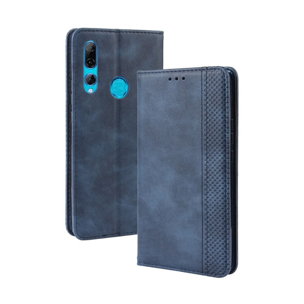 Auto-absorbed Vintage Style PU Leather Wallet Case for Huawei P Smart Z / Y9 Prime 2019 - Blue-7