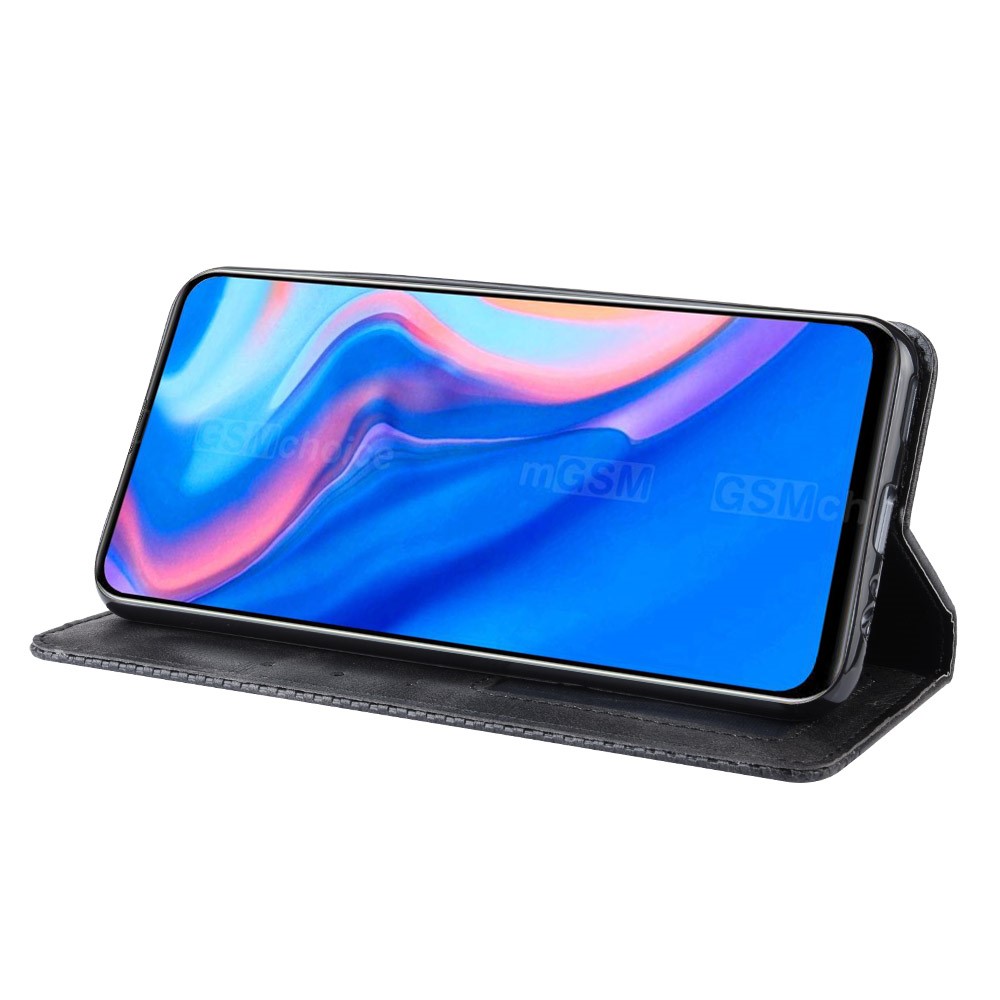 Auto-absorbed Vintage Style PU Leather Wallet Case for Huawei P Smart Z / Y9 Prime 2019 - Black-5