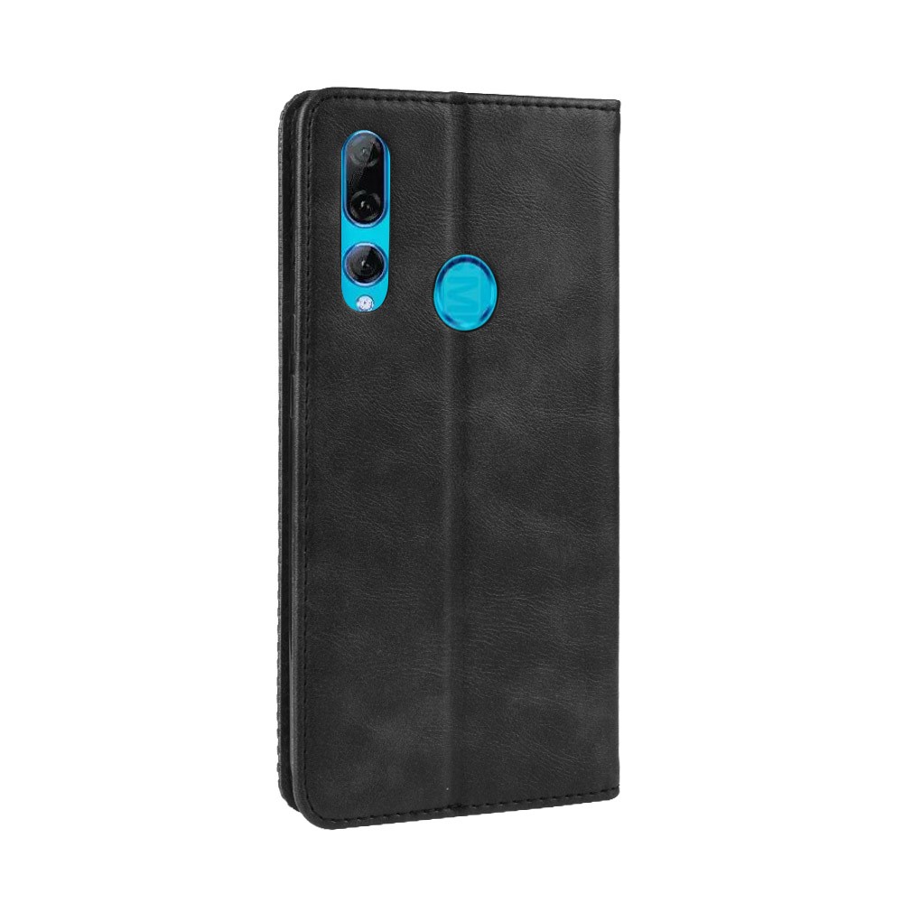 Auto-absorbed Vintage Style PU Leather Wallet Case for Huawei P Smart Z / Y9 Prime 2019 - Black-6