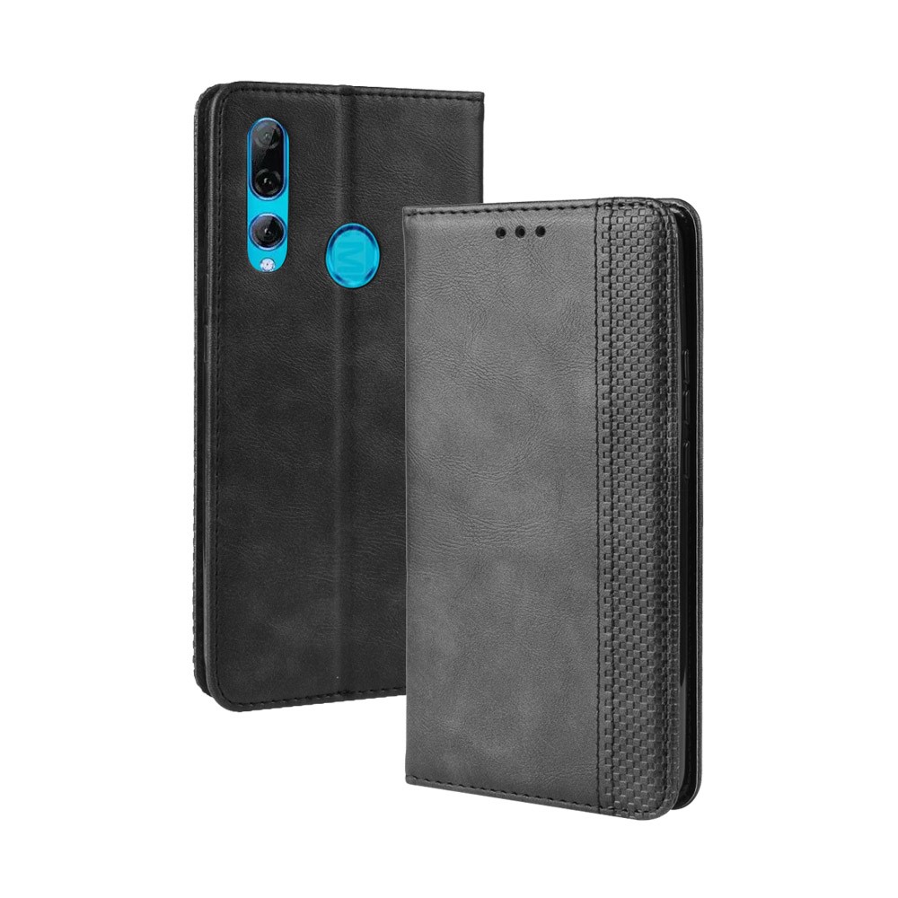 Auto-absorbed Vintage Style PU Leather Wallet Case for Huawei P Smart Z / Y9 Prime 2019 - Black-7