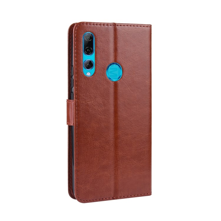 Crazy Horse Leather Wallet Case for Huawei P Smart Z / Y9 Prime 2019 - Brown-6