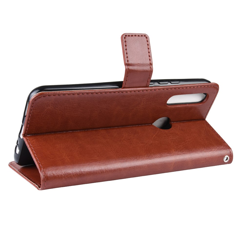 Crazy Horse Leather Wallet Case for Huawei P Smart Z / Y9 Prime 2019 - Brown-5
