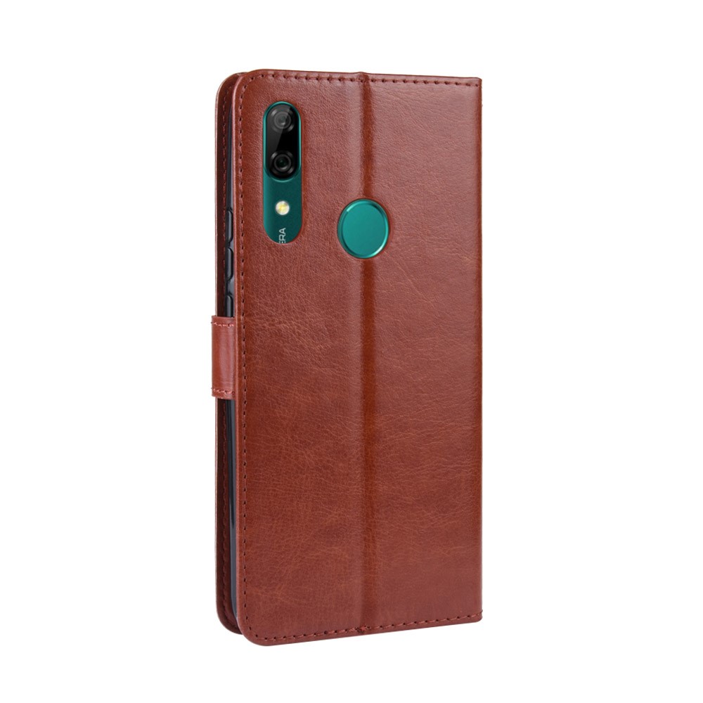Crazy Horse Leather Wallet Case for Huawei P Smart Z / Y9 Prime 2019 - Brown-6