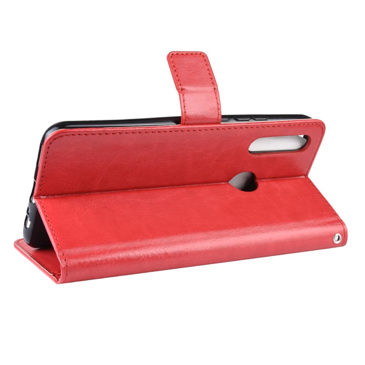 Crazy Horse Leather Wallet Case for Huawei P Smart Z / Y9 Prime 2019 - Red-5