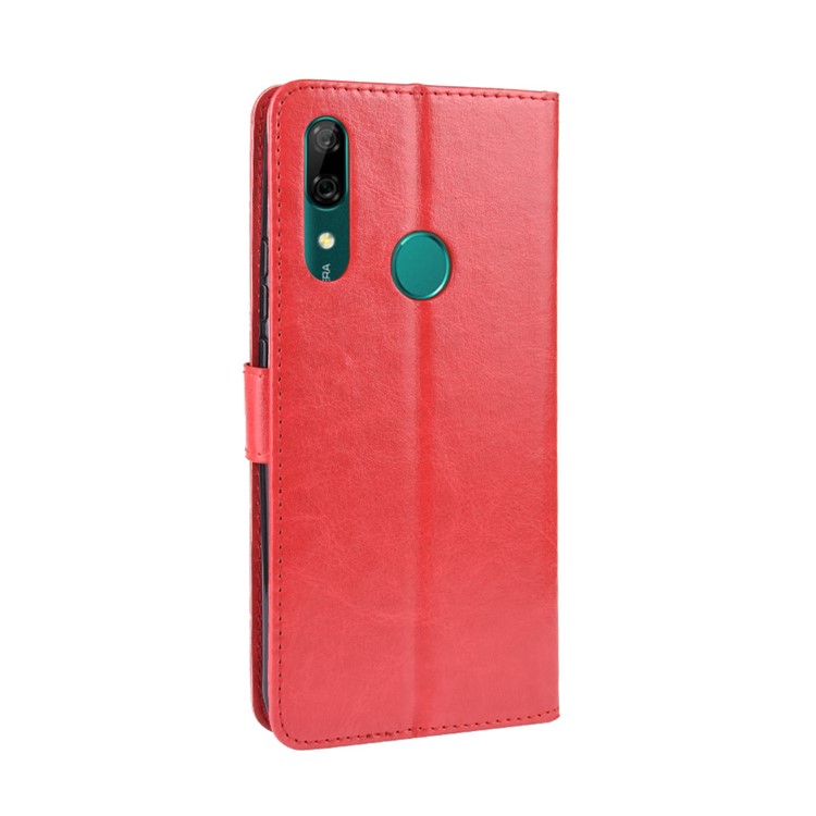 Crazy Horse Leather Wallet Case for Huawei P Smart Z / Y9 Prime 2019 - Red-6