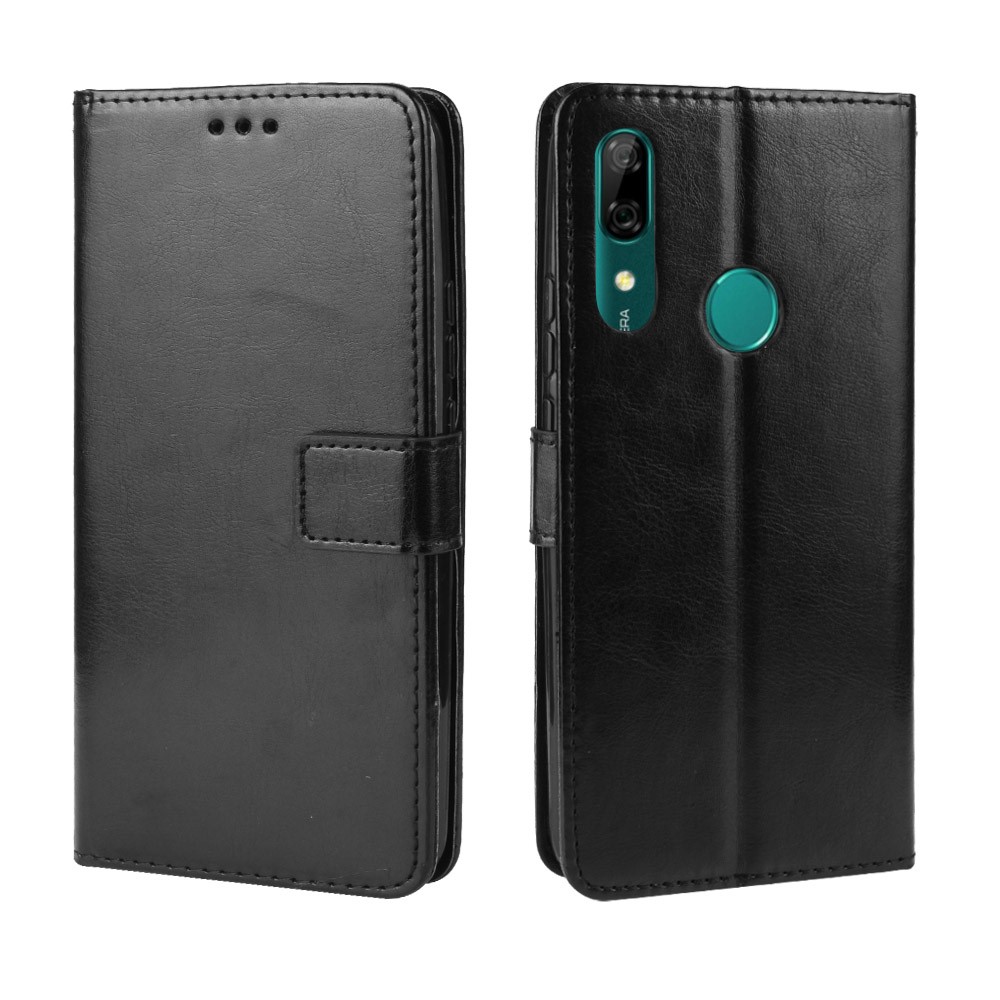 Crazy Horse Leather Wallet Case for Huawei P Smart Z / Y9 Prime 2019 - Black-7