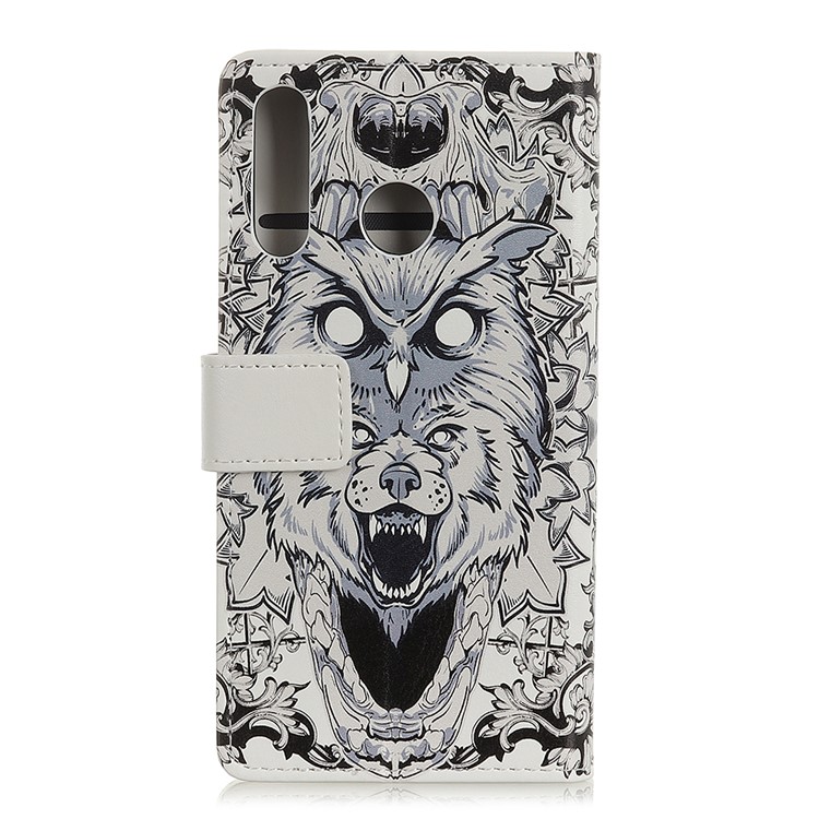 Pattern Printing Leather Wallet Case for Huawei P Smart Z / Y9 Prime 2019 - Animal Pattern-2