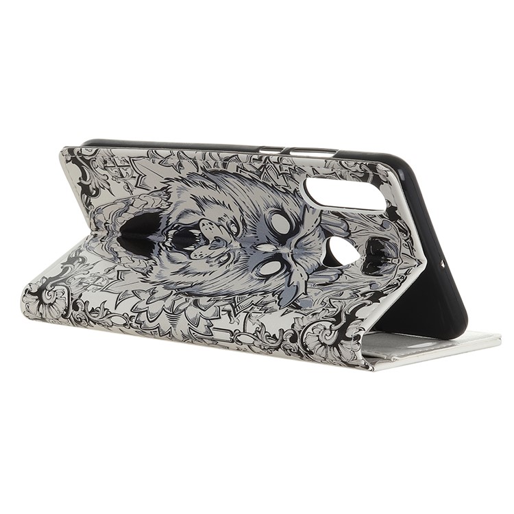 Pattern Printing Leather Wallet Case for Huawei P Smart Z / Y9 Prime 2019 - Animal Pattern-3