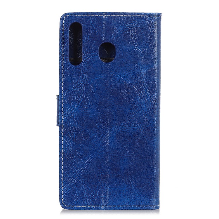 Crazy Horse Vintage Leather Wallet Case for Huawei P Smart Z / Y9 Prime 2019 - Blue-3