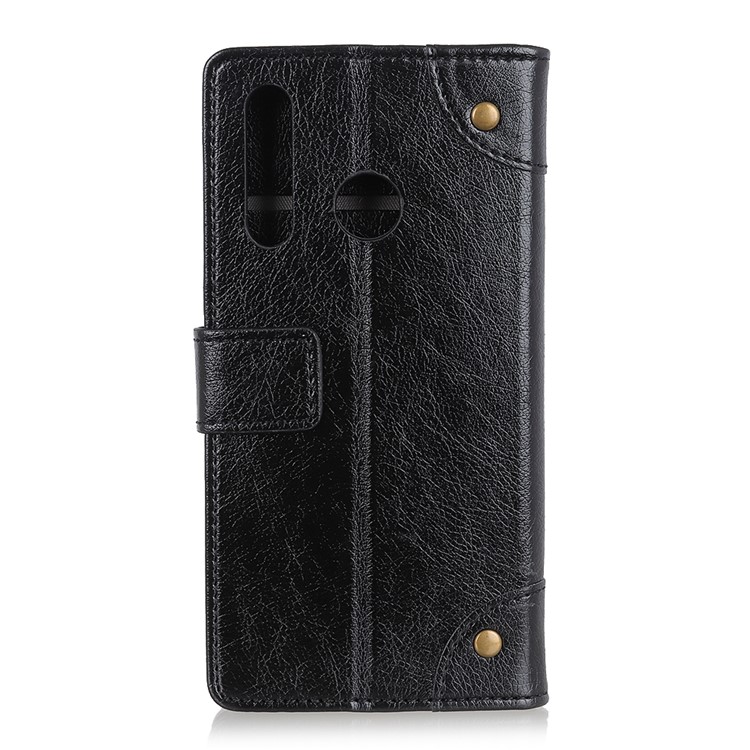 Nappa Texture Wallet Stand Leather Phone Cover for Huawei Nova 5i / P Smart Z / Y9 Prime 2019 - Black-3