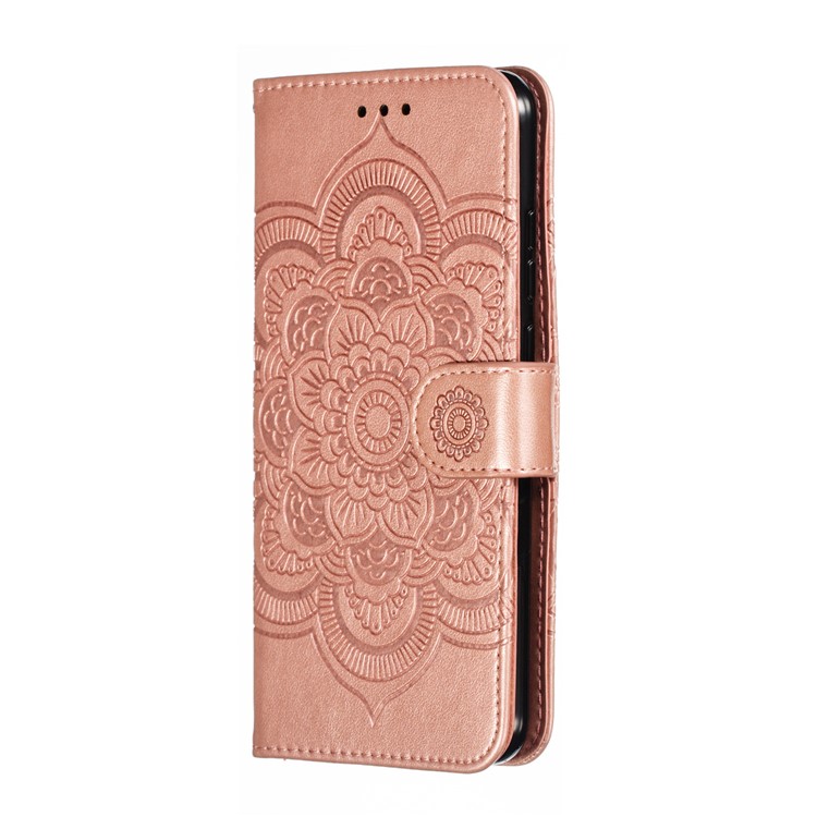 Imprint Mandala Flower Stand Wallet Leather Case for Huawei P Smart Plus 2019/Enjoy 9s/ Maimang 8/Honor 10i/Honor 20i/Honor 20 Lite/nova 4 Lite - Rose Gold-3