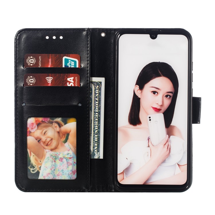 Imprint Mandala Flower Stand Wallet Leather Case for Huawei P Smart Plus 2019/Enjoy 9s/ Maimang 8/Honor 10i/Honor 20i/Honor 20 Lite/nova 4 Lite - Black-10