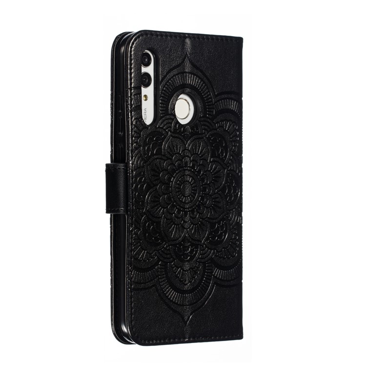 Imprint Mandala Flower Stand Wallet Leather Case for Huawei P Smart Plus 2019/Enjoy 9s/ Maimang 8/Honor 10i/Honor 20i/Honor 20 Lite/nova 4 Lite - Black-4