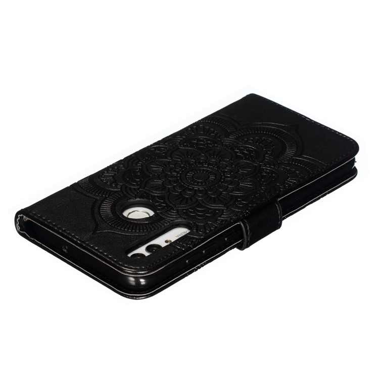 Imprint Mandala Flower Stand Wallet Leather Case for Huawei P Smart Plus 2019/Enjoy 9s/ Maimang 8/Honor 10i/Honor 20i/Honor 20 Lite/nova 4 Lite - Black-6