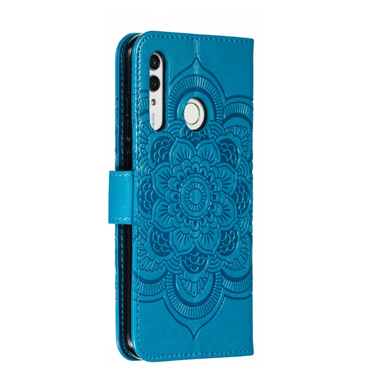 Imprint Mandala Flower Stand Wallet Leather Case for Huawei P Smart Plus 2019/Enjoy 9s/ Maimang 8/Honor 10i/Honor 20i/Honor 20 Lite/nova 4 Lite - Blue-4