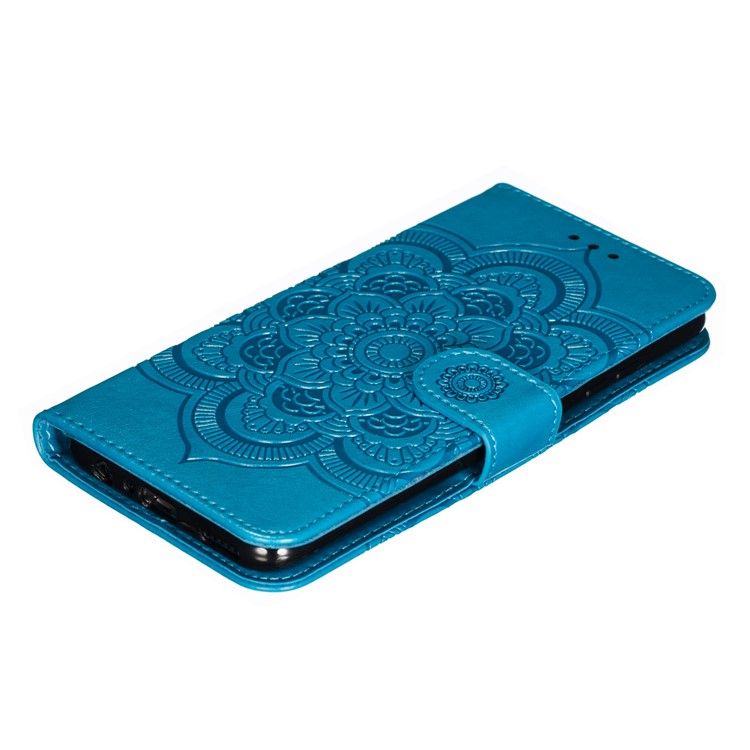Imprint Mandala Flower Stand Wallet Leather Case for Huawei P Smart Plus 2019/Enjoy 9s/ Maimang 8/Honor 10i/Honor 20i/Honor 20 Lite/nova 4 Lite - Blue-5