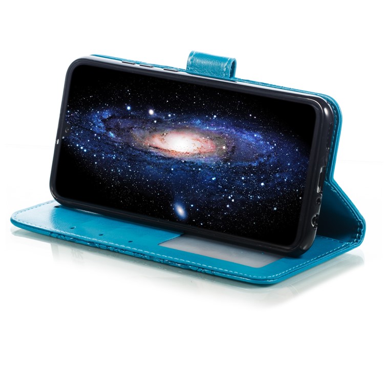 Imprint Mandala Flower Stand Wallet Leather Case for Huawei P Smart Plus 2019/Enjoy 9s/ Maimang 8/Honor 10i/Honor 20i/Honor 20 Lite/nova 4 Lite - Blue-8