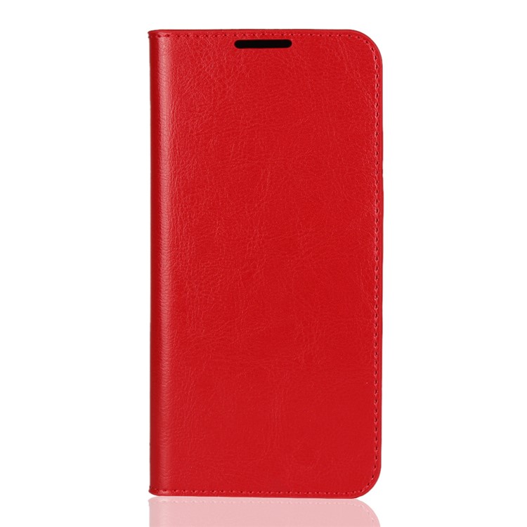 Crazy Horse Wallet Stand Genuine Leather Case for Huawei P10 Lite / P Smart (2019) / Nova Lite 3 (Japan) - Red-2