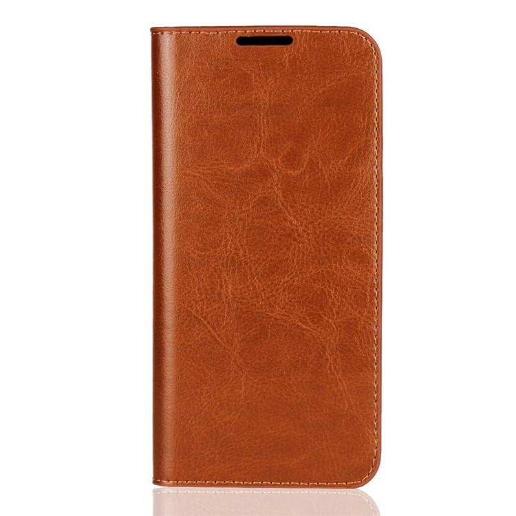 Crazy Horse Wallet Stand Genuine Leather Case for Huawei P10 Lite / P Smart (2019) / Nova Lite 3 (Japan) - Brown-2