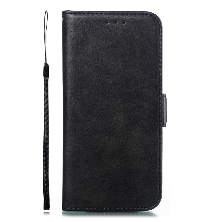 PU Leather Stand Wallet Case for Huawei Y6 (2019, with Fingerprint Sensor) / Y6 Prime (2019) - Black-2