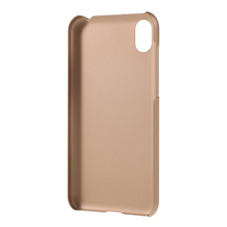 Rubberized Hard PC Case for Huawei Y5 (2019) / Honor 8S - Gold-3