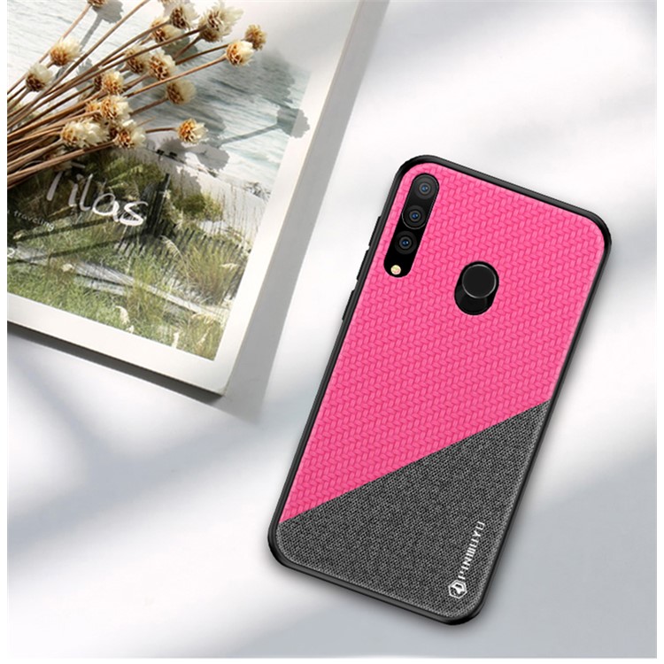 PINWUYO Honorable Series PU Leather Coated PC + TPU Hybrid Casing for Huawei P Smart Plus 2019/Enjoy 9s/Honor 20i/Honor 10i/Honor 20 Lite - Rose