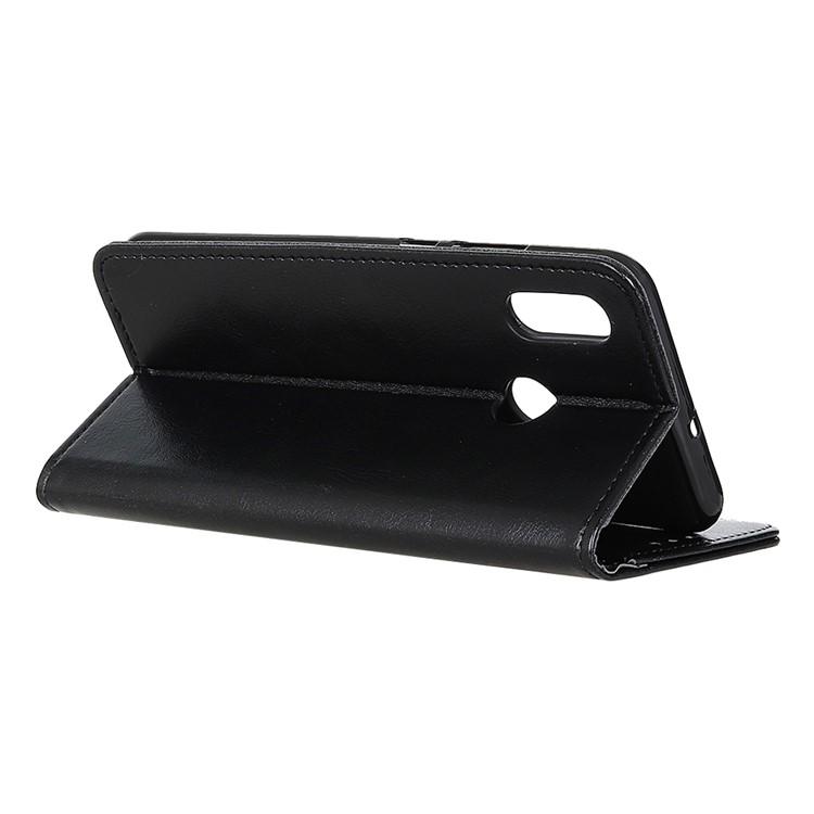 Crazy Horse Leather Wallet Case for Huawei Y7 (2019) - Black-3