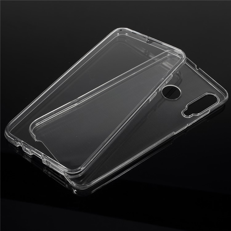 2-in-1 Detachable All-wrapped TPU Front and Back Case Cover for Huawei P30 Lite - Transparent-1