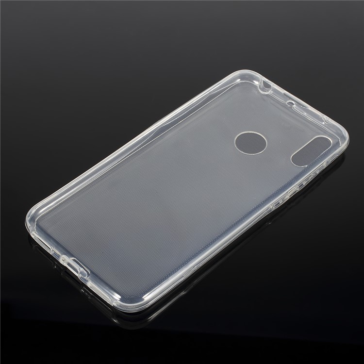 Front + Back 2-Piece TPU Case for Huawei Y7 (2019) - Transparent-2