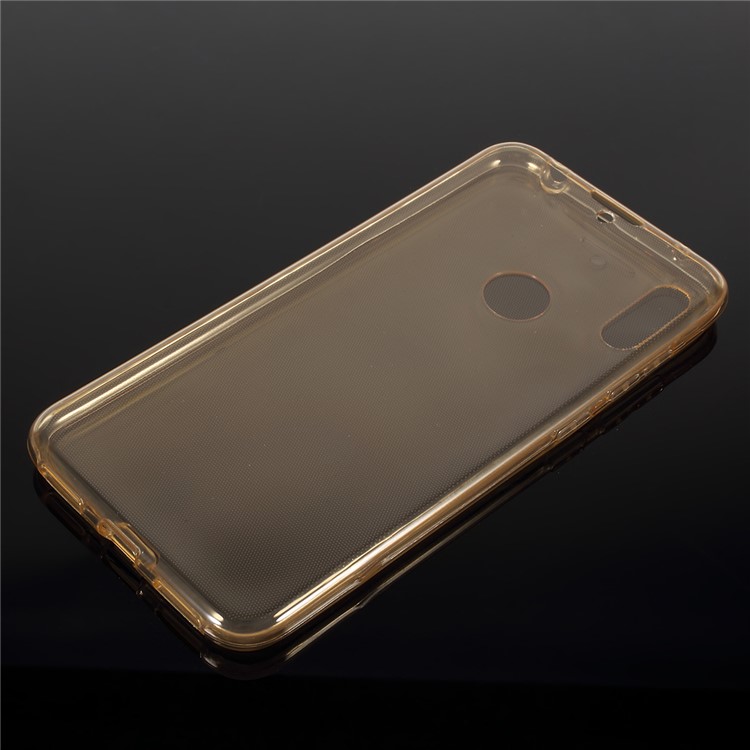 Front + Back 2-Piece TPU Case for Huawei Y7 (2019) - Gold-2
