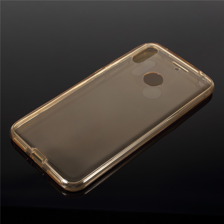 Front + Back 2-Piece TPU Case for Huawei Y7 (2019) - Gold-3