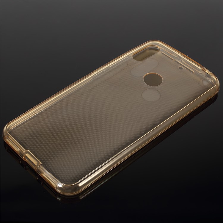 Front + Back 2-Piece TPU Case for Huawei Y6 (2019, with Fingerprint Sensor) / Y6 Prime (2019) - Gold-3