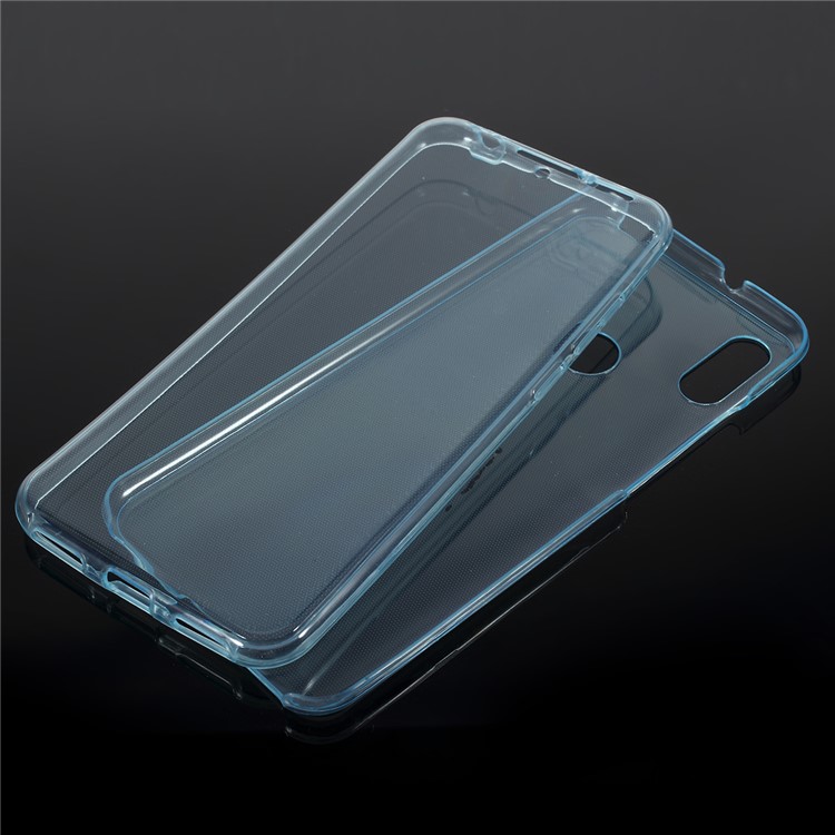 Front + Back 2-Piece TPU Case for Huawei Y6 (2019, with Fingerprint Sensor) / Y6 Prime (2019) - Blue-1