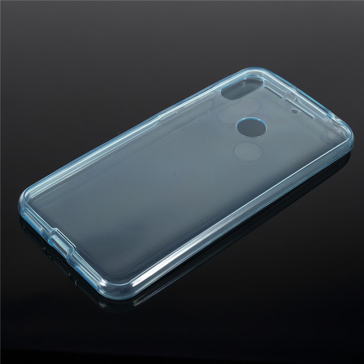 Front + Back 2-Piece TPU Case for Huawei Y6 (2019, with Fingerprint Sensor) / Y6 Prime (2019) - Blue-3