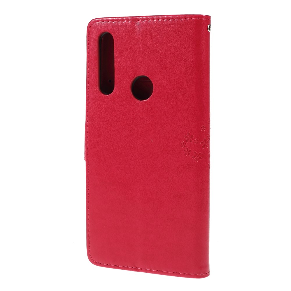 Impresión de la Billetera Magnética PU Cubierta de Cuero Con Soporte Para Huawei P Smart Z - Rojo-6