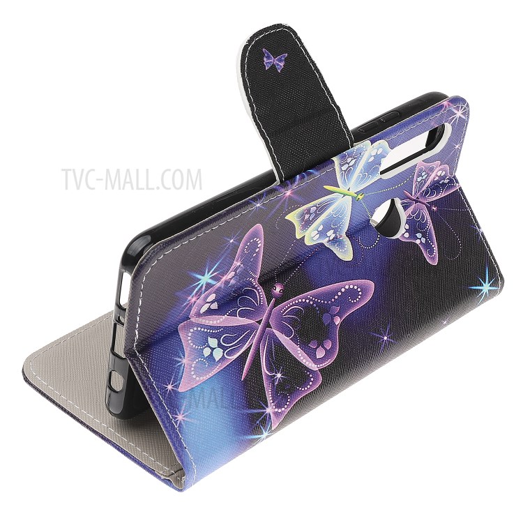Padrão De Impressão Cruz Textura Carteira De Couro Para Huawei P Inteligente Z - Borboletas Vivas-6