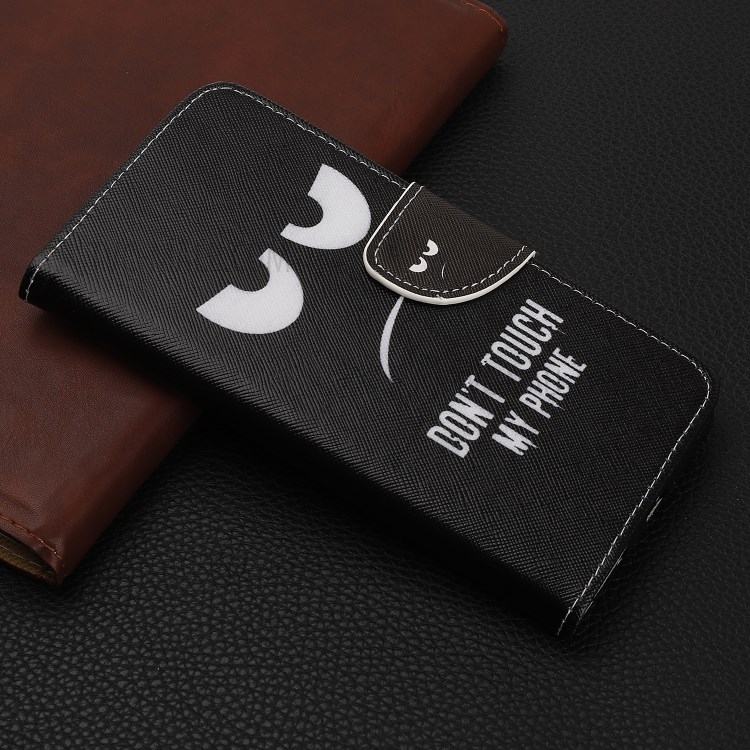 Padrão De Impressão Cruz Textura Carteira De Couro Para Huawei P Inteligente Z - Não Toque No Meu Telefone-8